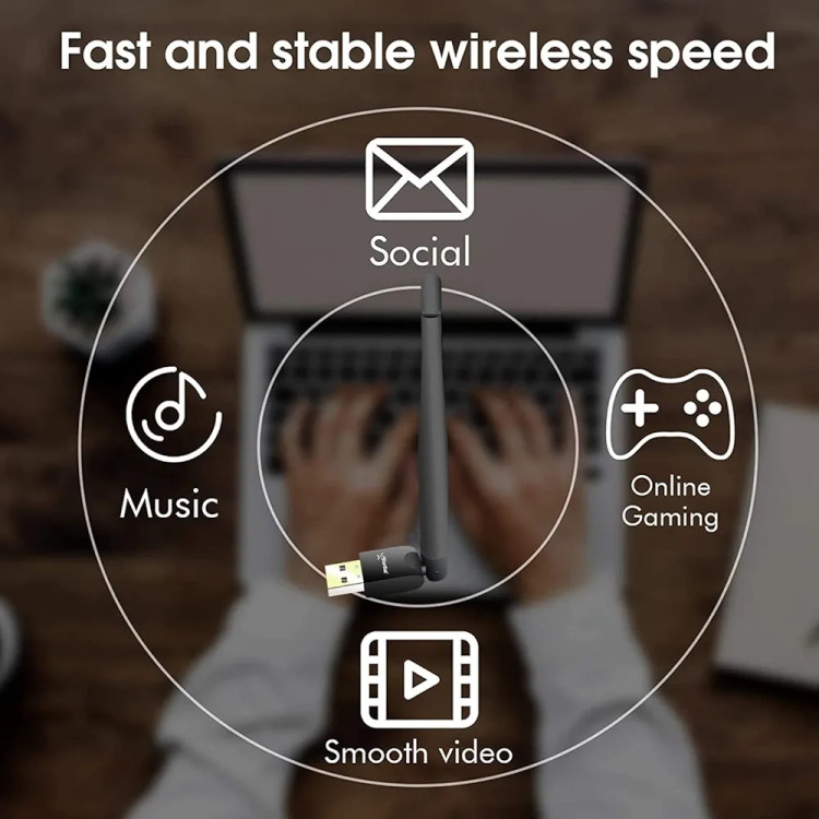 فلش دانگل وای فای استارست wifi starsat اصلی چراغ دار فابریک