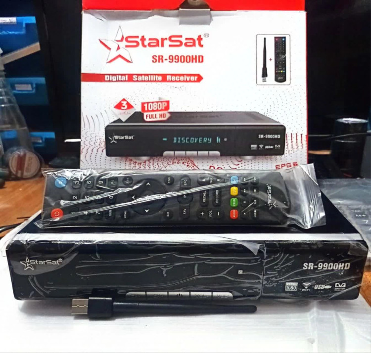 گیرنده استارست مدل 9900 پرچم دار فول اچدی از برند استارست دارای پنل نوشتاری روان(اصل) دارای wifi همراه