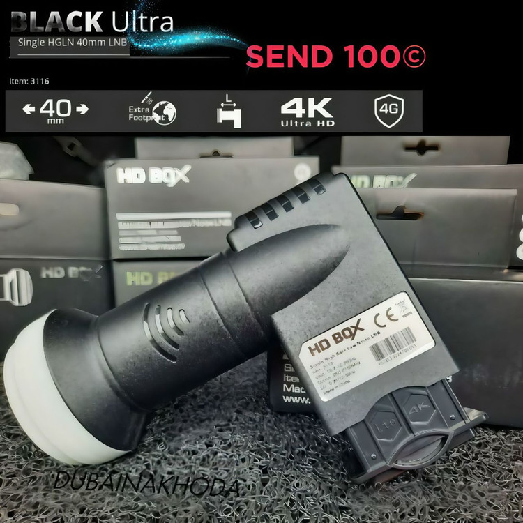 ال بلک الترا 3116 اچ دی باکس 4K با قابلیت افزایش سیگنال HDBoX black ultra (اصل) پلمپ