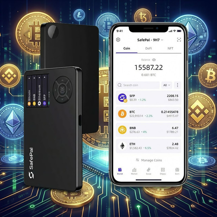 کیف پول سخت افزاری سیف پل است وان SAFEPAL S1 (اصل)