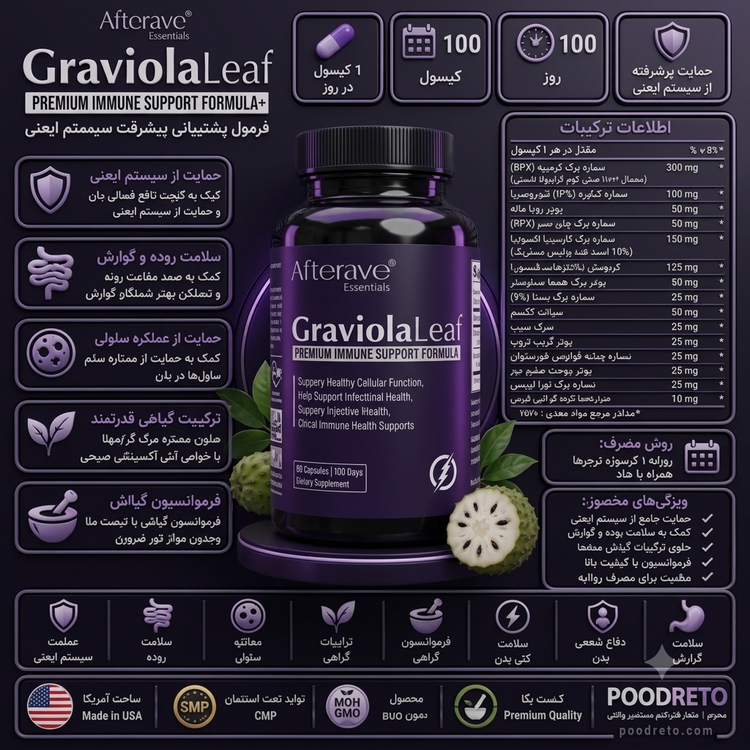کپسول آمریکایی اصل محافظت از قلب هارتس بیتس افترایو Afterave Heartbeats