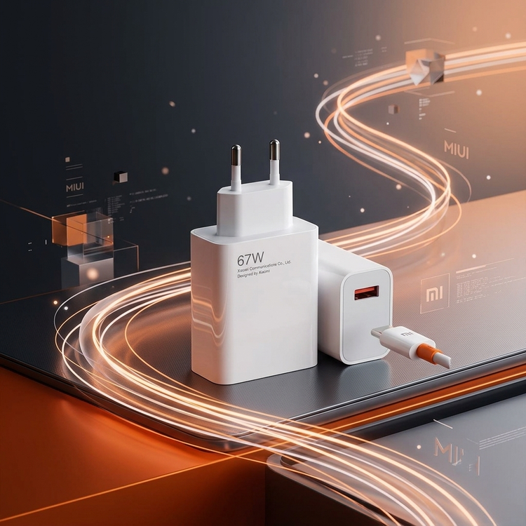 شارژر ۶۷ وات شیائومی اصل | آداپتور اورجینال Xiaomi 67W دو پین اورجینال فست سوپر شارژ