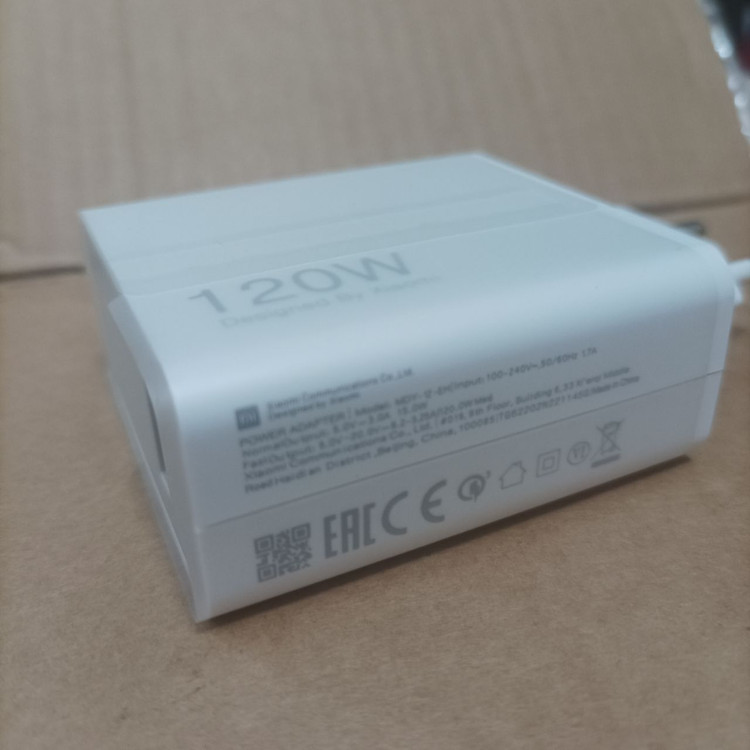 شارژر 120 وات شیائومی اصل | آداپتور اورجینال Xiaomi 120W دو پین اورجینال