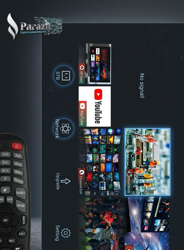 گیرنده جدید استارست مدل 2075 ریموت کنترل جدید و منو جدید 2026 استارست