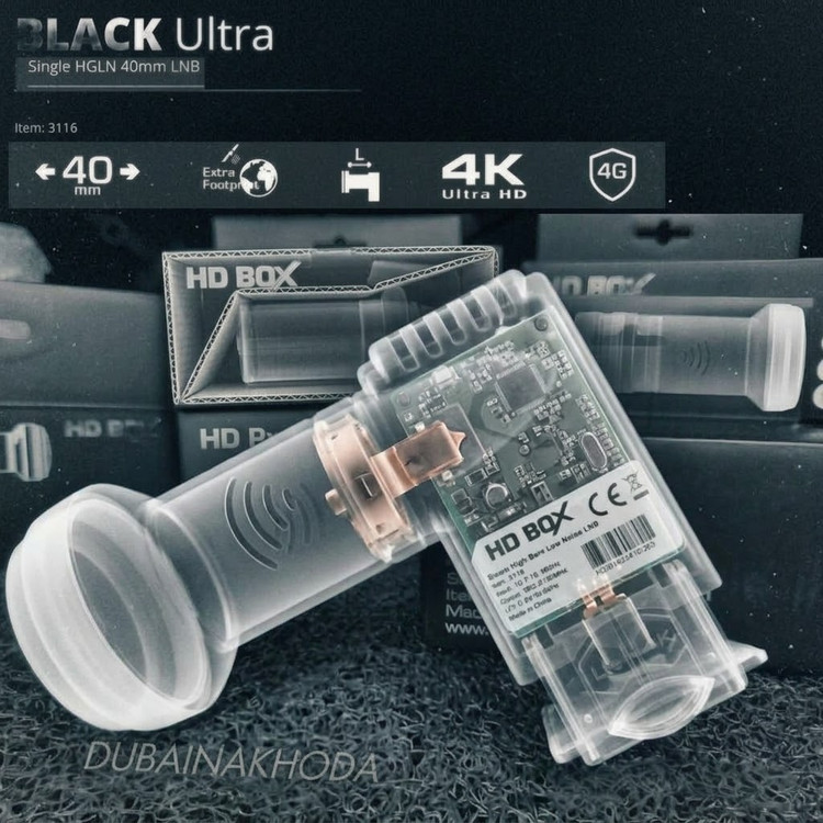 ال بلک الترا 3116 اچ دی باکس 4K با قابلیت افزایش سیگنال HDBoX black ultra (اصل) پلمپ